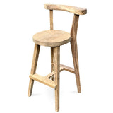 Sit Back & Relax Teak Bar Stool