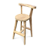 Sit Back & Relax Teak Bar Stool