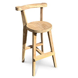 Sit Back & Relax Teak Bar Stool