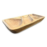 Teak 5 Sections Nibble Bowl