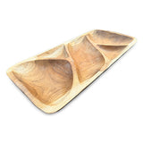 Teak 5 Sections Nibble Bowl