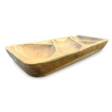 Teak 5 Sections Nibble Bowl