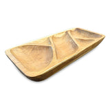 Teak 5 Sections Nibble Bowl