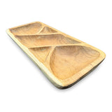 Teak 5 Sections Nibble Bowl