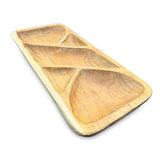 Teak 5 Sections Nibble Bowl