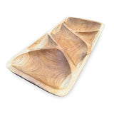 Teak 5 Sections Nibble Bowl