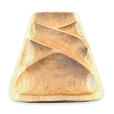 Teak 5 Sections Nibble Bowl