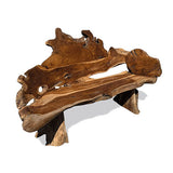 Twin Trunk Teak Root Statement Bench 180cm