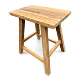Henley Recycled Teak End Table/Stool