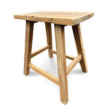 Henley Recycled Teak End Table/Stool