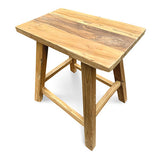 Henley Recycled Teak End Table/Stool