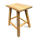 Henley Recycled Teak End Table/Stool