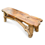 Flintstone No Back Teak Bench 150cm