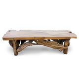 Flintstone No Back Teak Bench 150cm