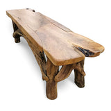 Flintstone No Back Teak Bench 150cm