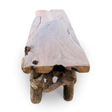 Flintstone No Back Teak Bench 150cm