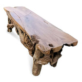 Flintstone No Back Teak Bench 150cm
