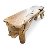 Flintstone No Back Teak Bench 150cm