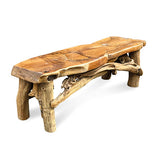 Flintstone No Back Teak Bench 150cm