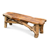 Flintstone No Back Teak Bench 150cm