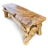 Flintstone No Back Teak Bench 150cm