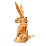 Teak Root Hare H80cm