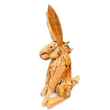 Teak Root Hare H80cm