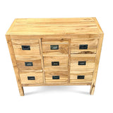 Reclaimed Teak Cabinet 9 Drawers