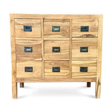Reclaimed Teak Cabinet 9 Drawers