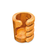 Teak Giant’s Hand Bottle Holder short 15cm