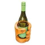 Teak Giant’s Hand Bottle Holder short 15cm