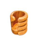 Teak Giant’s Hand Bottle Holder short 15cm