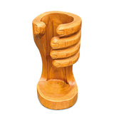 Teak Giant’s Hand Bottle Holder tall 26cm