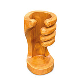 Teak Giant’s Hand Bottle Holder tall 26cm