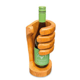 Teak Giant’s Hand Bottle Holder tall 26cm