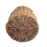 Ubud Round Set of 3 Banana Leaf Baskets (rigid metal frame)