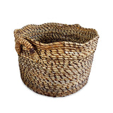 Canggu Round Set of 3 Banana Leaf Baskets (medium flexible)