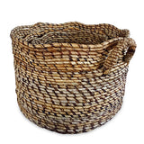 Canggu Round Set of 3 Banana Leaf Baskets (medium flexible)