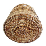 Bali Round Set of 3 Banana Leaf Baskets (medium flexible)
