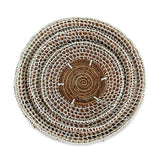 Banana Leaf & Macrame Wall Décor Disks set of 3 (40, 50, 60cm)