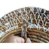 Banana Leaf & Macrame Wall Décor Disks set of 3 (40, 50, 60cm)