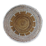 Banana Leaf & Macrame Wall Décor Disks set of 3 (40, 50, 60cm)