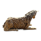 Teak Stallion Horse Bench