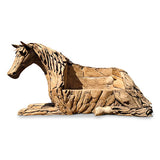 Teak Stallion Horse Bench