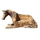 Teak Stallion Horse Bench